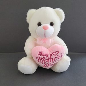 Happy mother's day white teddy bear